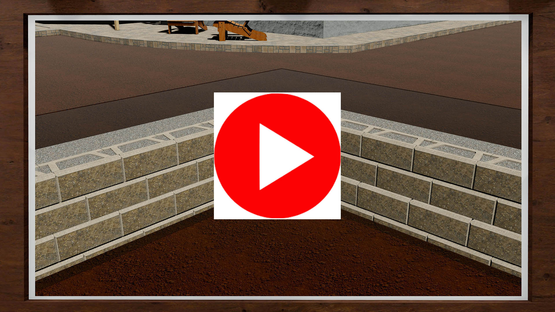 Construye esquinas interiores en muros de contención usando Allan Block